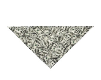 Raining Money Dog Bandana - All Over Print Sublimation Pet Bandana