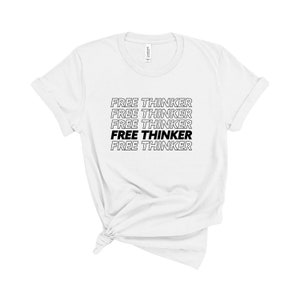 Camiseta Free Thinker - Camiseta gráfica minimalista