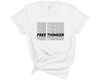 Free Thinker T-Shirt - Minimalist Graphic Tee