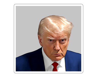 Trump Mugshot Kiss-Cut Sticker