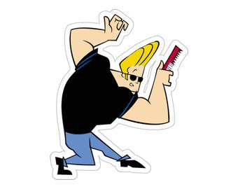Johnny Bravo Kiss-Cut Sticker - Throwback 90s Kids Cartoon Stickers