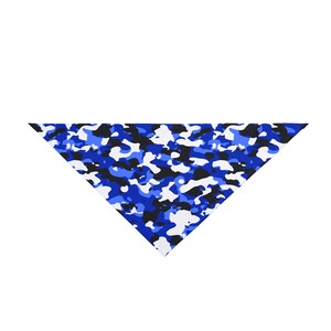 Blue Camouflage Dog Bandana - Dog Apparel Sublimation Print Pet Bandana