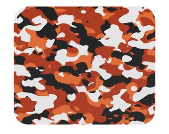 Orange Camouflage Mousepad