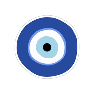 Autocollant grec Evil Eye Kiss-Cut