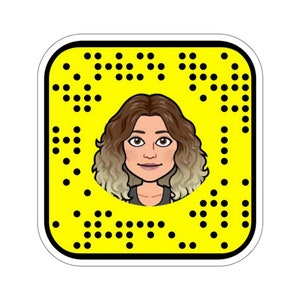 Custom Snapchat Bitmoji Snapcode QR Scan Sticker