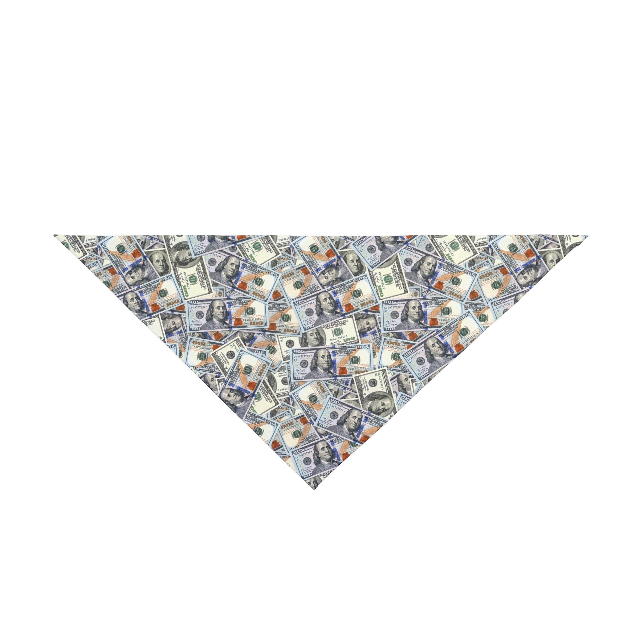 100 Hundred Dollar Bills Money Dog Bandana - All Over Print Sublimation Pet Bandana
