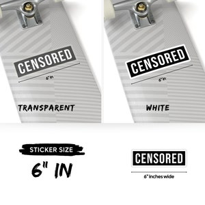 CENSORED Kiss-Cut Sticker image 7