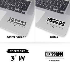 CENSORED Kiss-Cut Sticker image 5