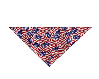 USA American Flag Dog Bandana