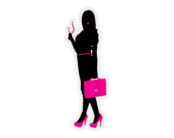 Boss Babe Silhouette Frau Sticker