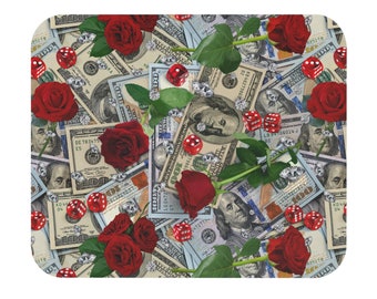 Roses + Dice + Money Mousepad