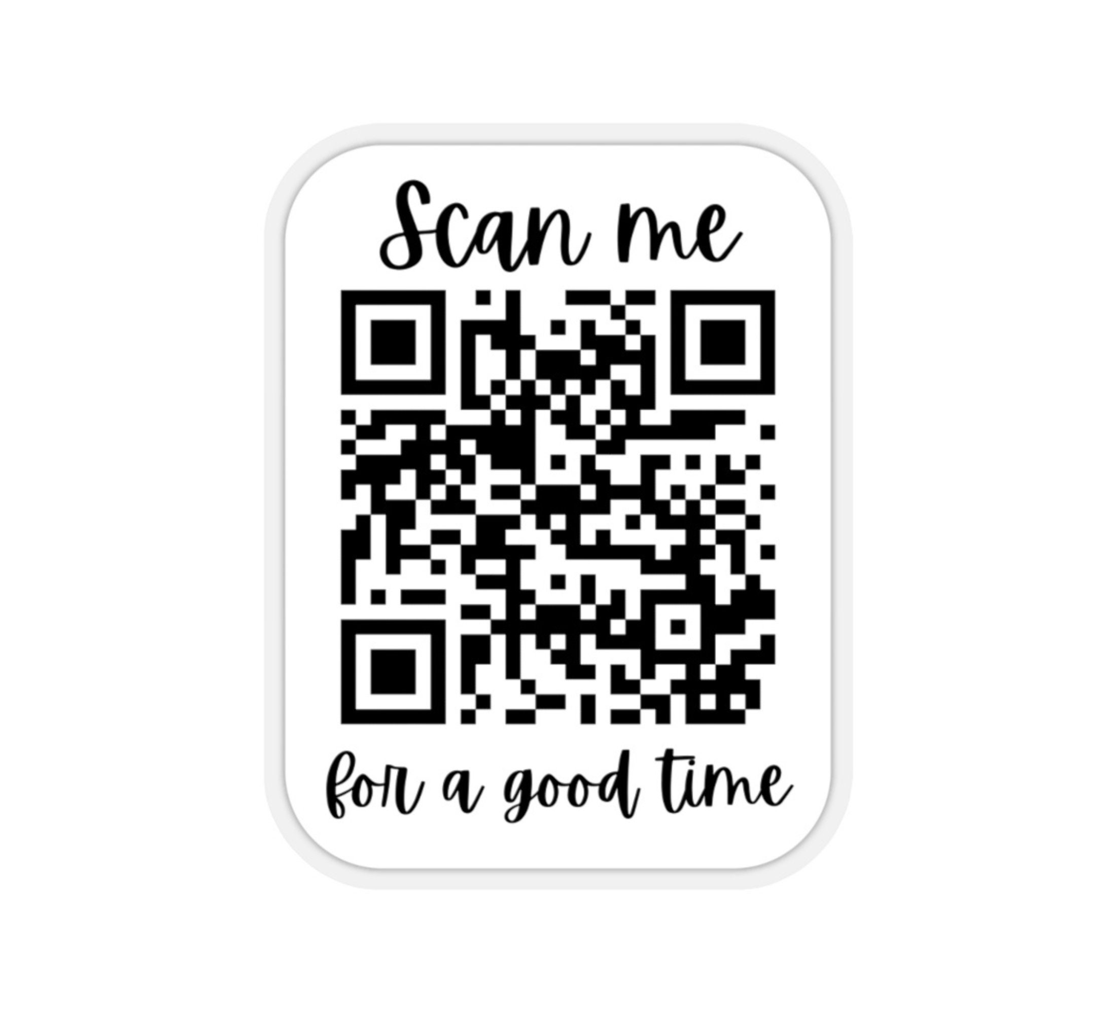 Alvorlig hæk PEF Scan Me for A Good Time Custom QR Code Sticker Scan to Menu - Etsy
