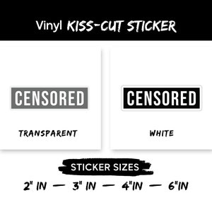 CENSORED Kiss-Cut Sticker image 3