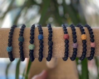 Lava Rock Bracelet: Essential Oil Aromatherapy Jewelry