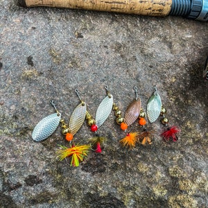 Handcrafted spinner lures set No.4