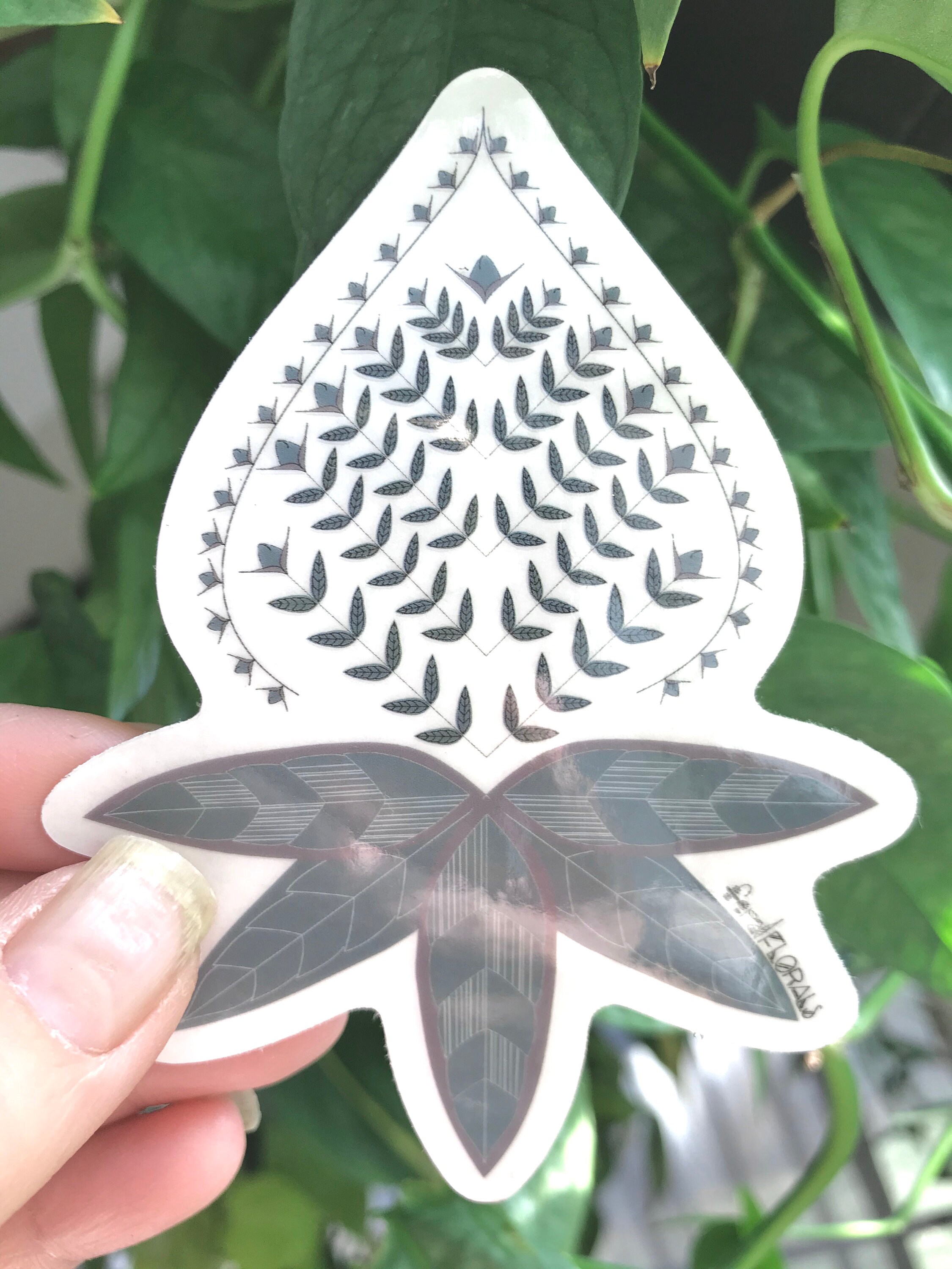 CLEAR Vinyl Cannabis Bud Sticker - Etsy
