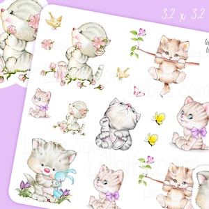Lillbits Minis - Lill Kätzchen - Lillbits Creations - Planer Aufkleber
