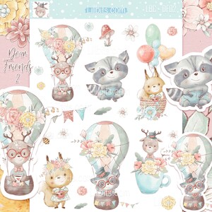 Cari amici 2 - graziosi fogli di adesivi - Lillbits Creations - adesivi per planner