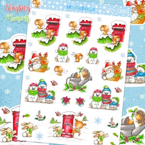 Sweet Christmas Moments - Cute Sticker Sheet - lillbits