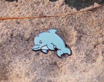 Dippy the Dolphin - Lill Sea Friends Enamel Pin - Lillbits Creations - Dolphin - pins and badges