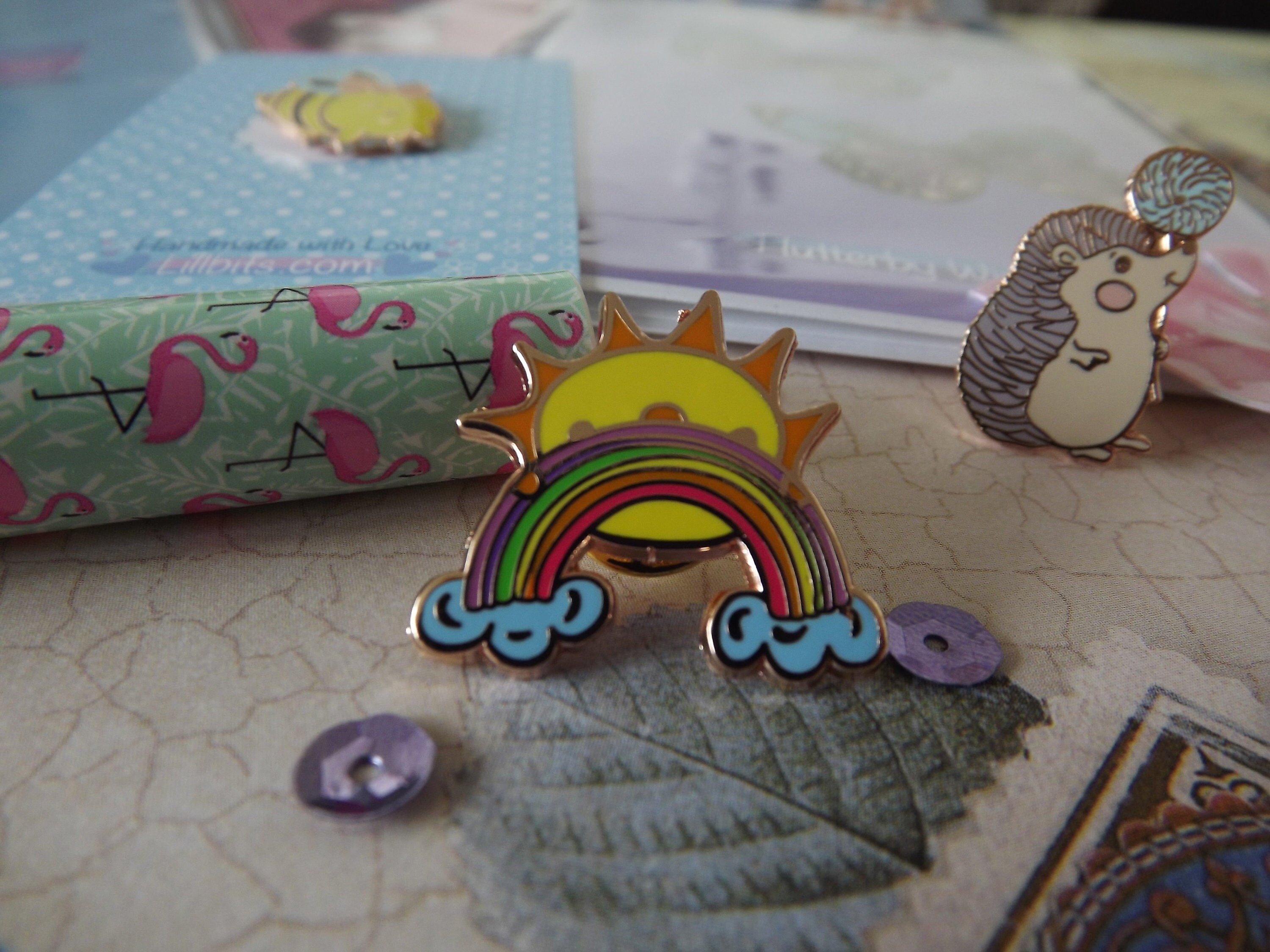 Enamel Pin Rainbow Enamel Pin Lapel Pin Sunshine Pin | Etsy