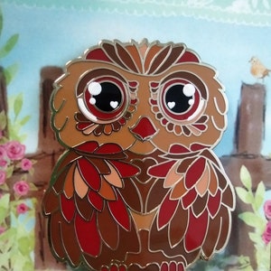 Owl Pin - Ollie the Owl - Lillbits - Cute owl pin