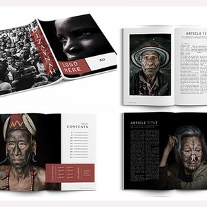 Photography Magazine Template 28 pages | Photography Brochure Template | Fashion Lookbook | InDesign Template |