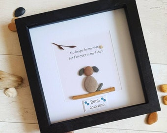 Pet loss Pebble Art,  Dog Sympathy Gift, Pet Loss Gift, Loss of pet, Pet Memorial Gift, Dog loss Gift, Pet lover Gift, Pet Sympathy Gift