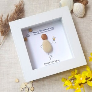 Personalised Friend Birthday Pebble Art Picture, Best Friend Birthday Gift, Friend Birthday Gift/ Birthday Gift With Name.