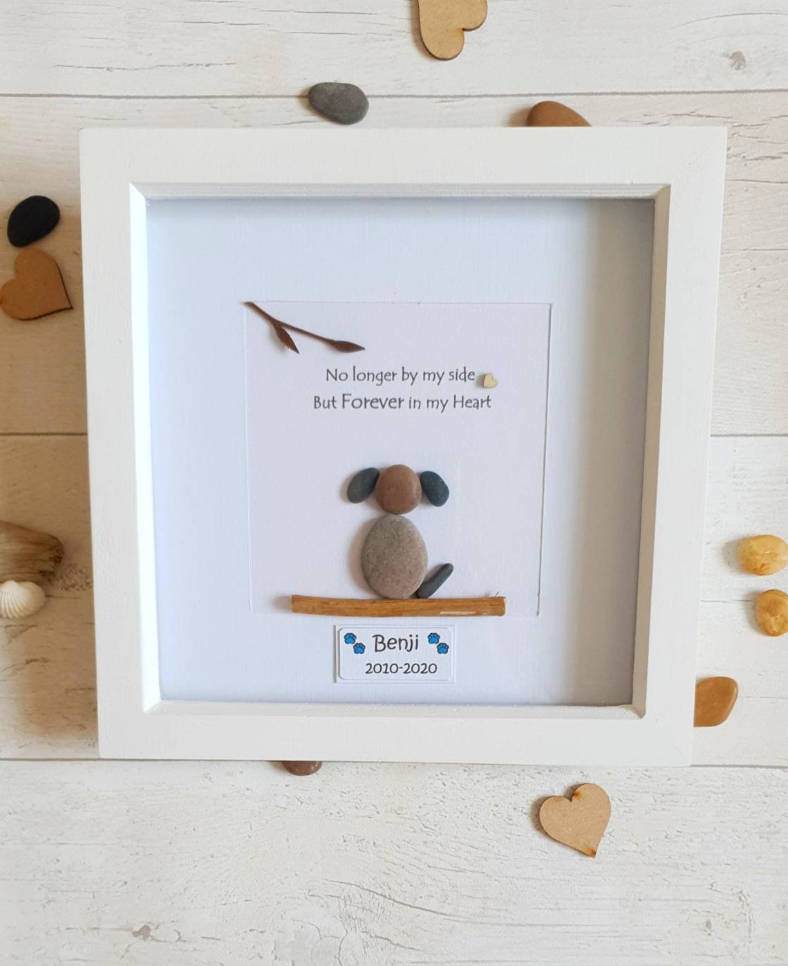 Pet loss Pebble Art Dog Sympathy Gift Pet Loss Gift Loss