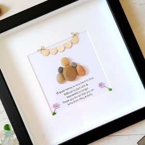 Childminder/Nanny Leaving Gift, Personalised Thank You Nanny Pebble Art Gift, Babysitter Leaving Gift, Preschool Teacher Gift, Farewell Gift