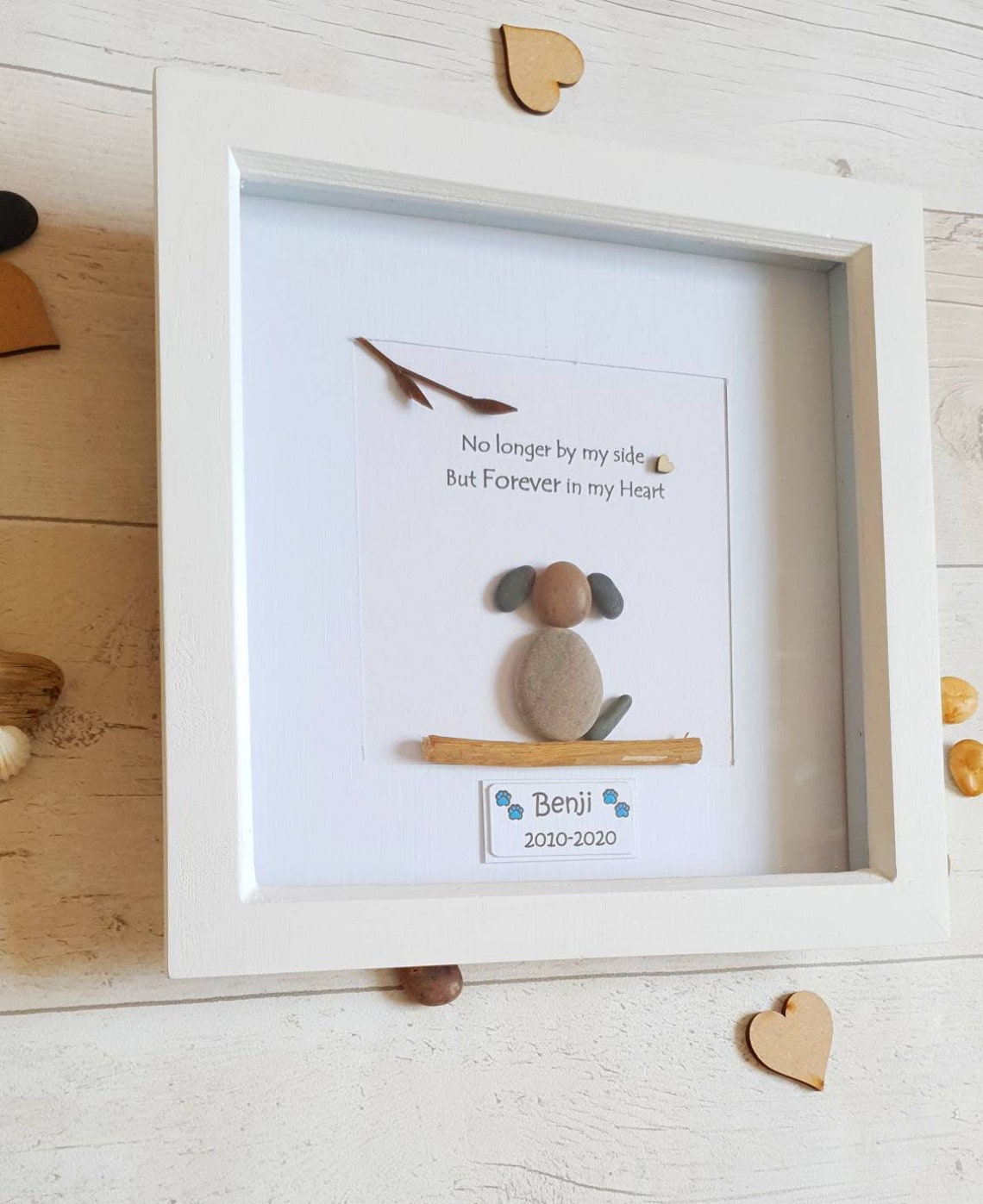 Pet loss Pebble Art Dog Sympathy Gift Pet Loss Gift Loss