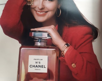 Affiche publicitaire Carole Bouquet N 5