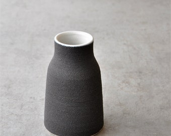 Small vase with sand structure, mini vase