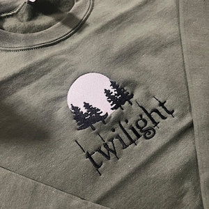 Twilight Embroidered Sweater, Twilight Embroidered Crewneck