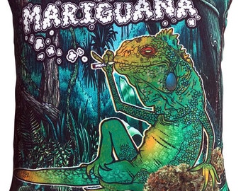 Pillow iguana | Etsy Iguana Lizard Reptile Wildlife Pillow