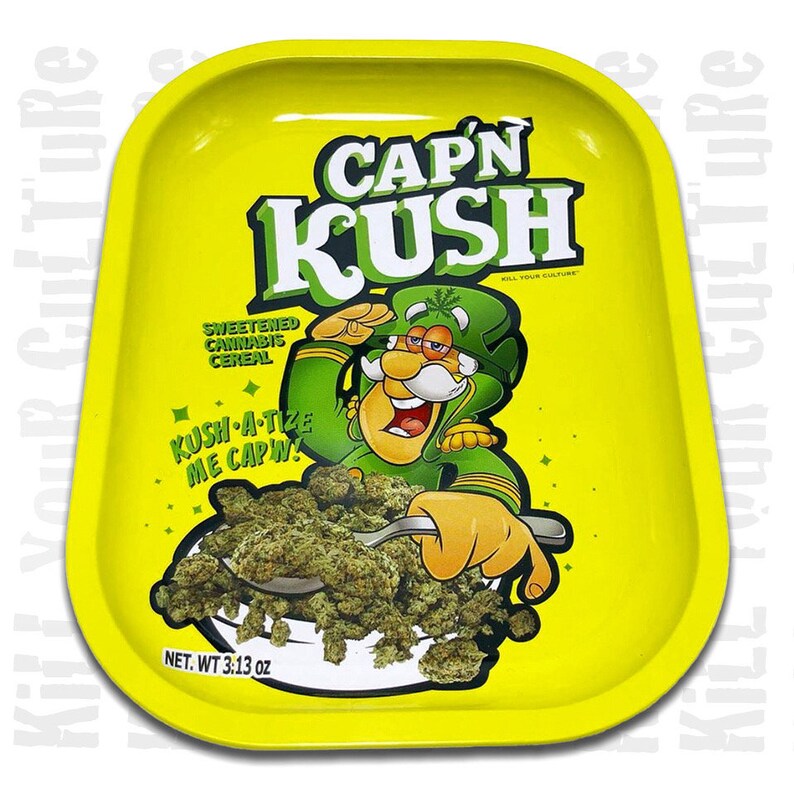 Cap N' Kush Rolling Tray Kill Your Culture Etsy