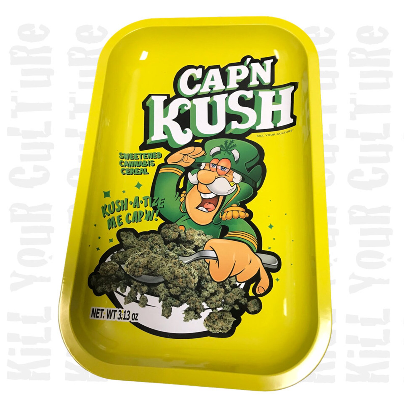 Cap N' Kush Rolling Tray Kill Your Culture Etsy