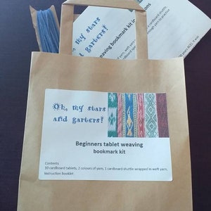 Beginners bookmark tablet weaving kit