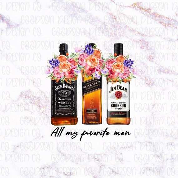 my favorite men floral whiskey bottle png digital download for etsy my favorite men floral whiskey bottle png digital download for sublimation and print and cut
