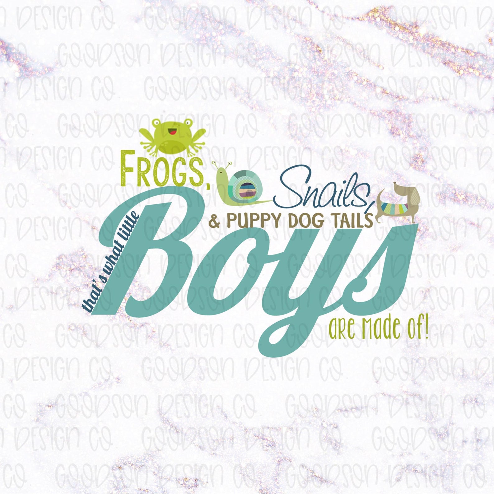 Frogs Snails and Puppy Dog Tails Shirt Design PNG Digital Etsy
