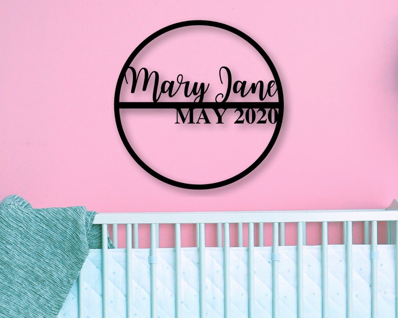 Custom Baby Name Sign Nursery Name Sign Nursery Room Decor Etsy