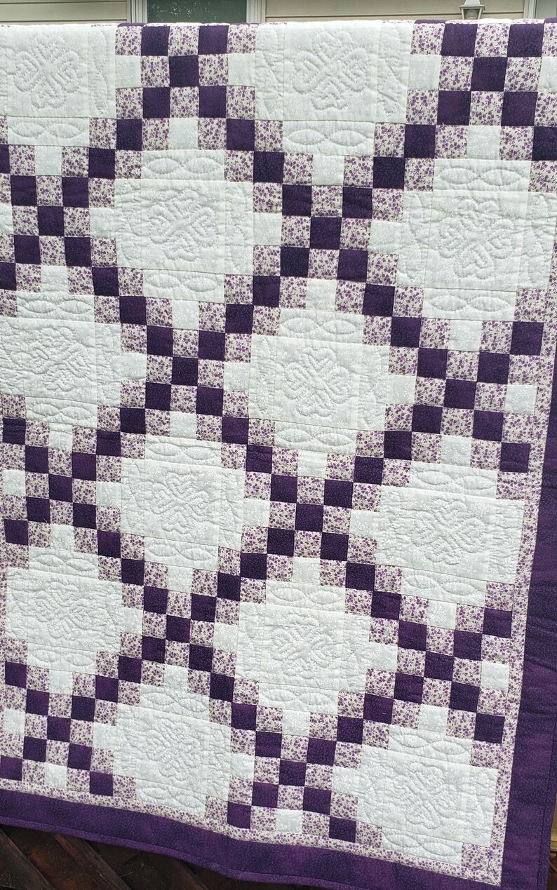 Traditional Irish Chain pattern Baby Quilt Baby Blankets Blankets