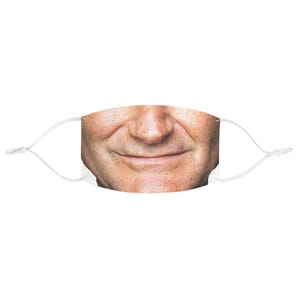 Robin Williams Smile Fabric Face Mask