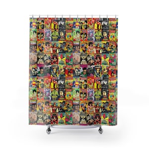 80&#39;s New Wave Shower Curtain