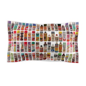 Vintage Spray Paint Cans Microfiber Pillow Sham