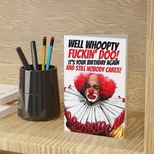 Tarjeta de cumpleaños de Homey el payaso (1 o 10 unidades)