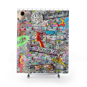 Graffiti Shower Curtain