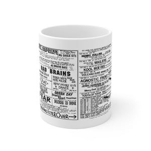 City Gardens Punk Hardcore Shows Mug 11oz