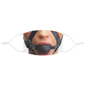 Ball Gag Fabric Face Mask